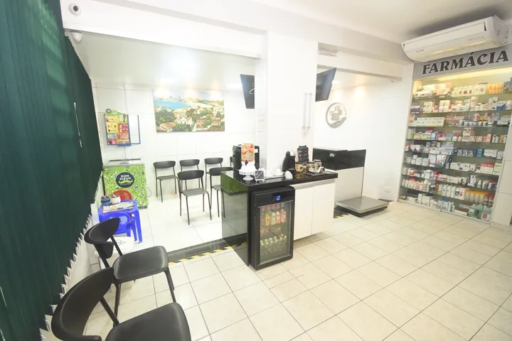 Recepção e farmácia do Amigo Fiel